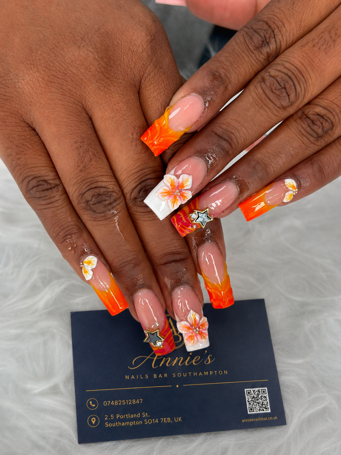 Detailed nail design by Annie's Nails Bar
